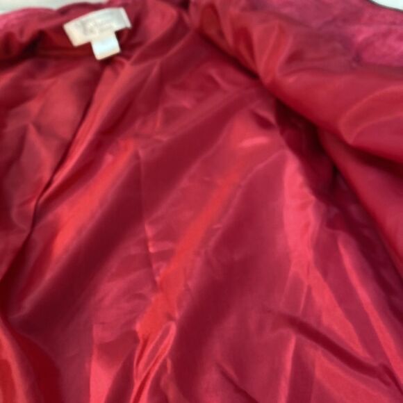 Christopher and Banks petite large pink suede jacket - Picture 6 of 7